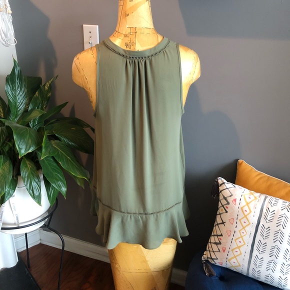 Olive Green - Massimo Blouse - Size M. - Picture 3 of 4